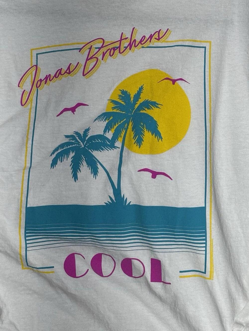 Jonas Brothers Cool Band Tour Promo T Shirt Adult Large White - Picture 3 of 7